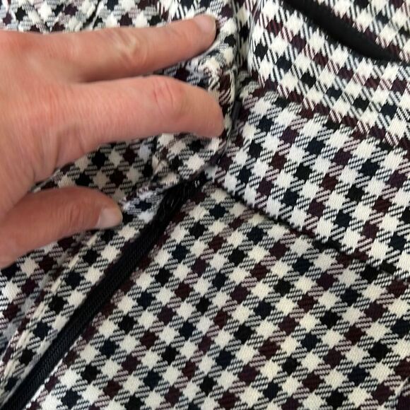 Cute Mini Plaid Bag Waist Ankle Trousers by Express - Picture 5 of 11